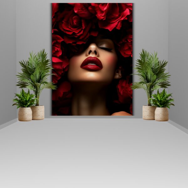 portrait woman , romantic portrait, Glamour Wall Art